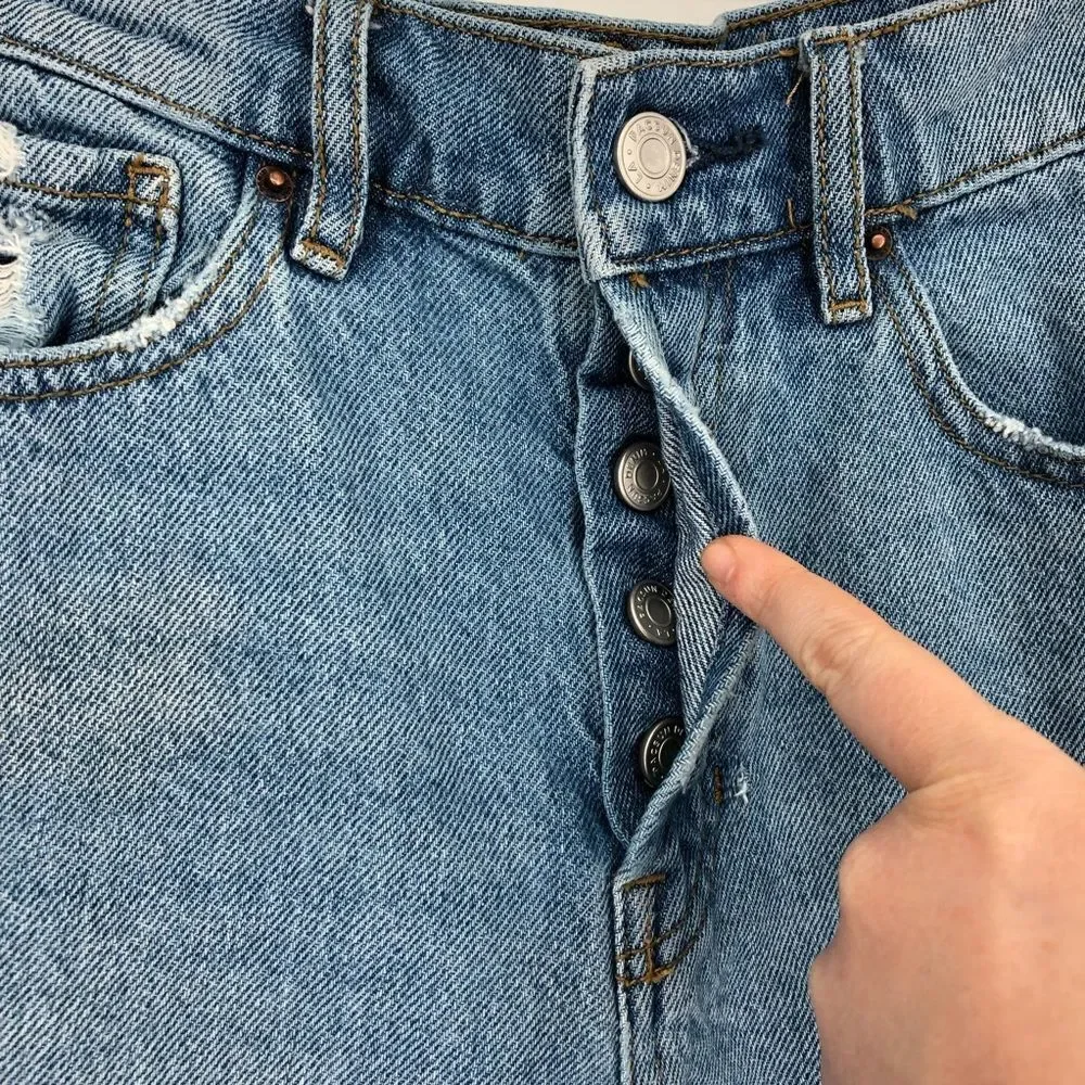 PACSUN Thalia Denim High‎ Waisted Icon Shorts